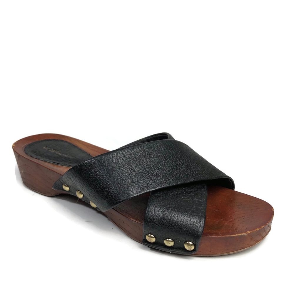 BCBGeneration Sandals Black Studded Slides